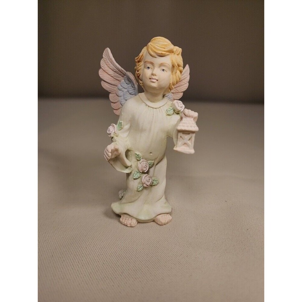 Decorative 3.5" Tall Angel Figurine Holding Light Ang13